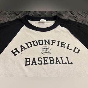 🎃HALLOWEEN “Haddonfield Baseball” Michael Myers Horror Baseball Tee Black White